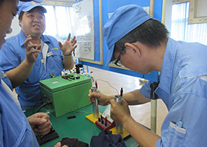 Training underway at Nisshinbo Mechatronics (Shanghai)