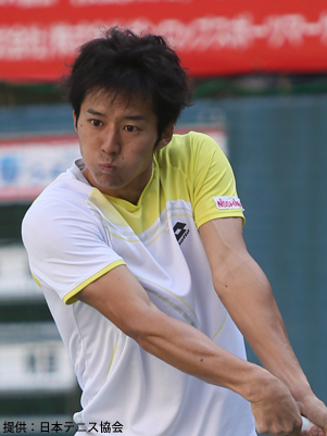 江原弘泰プロ、ATPランキング592位(10月27日現在)、昨年の大会でダブルス準優勝