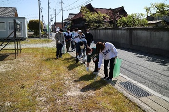 Cleanup activities around the business site