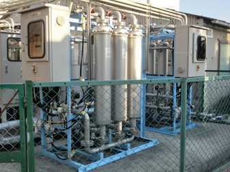 Installed filtration equipment