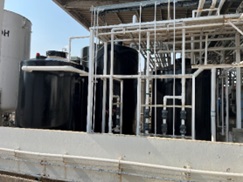 UF tank to contain wastewater