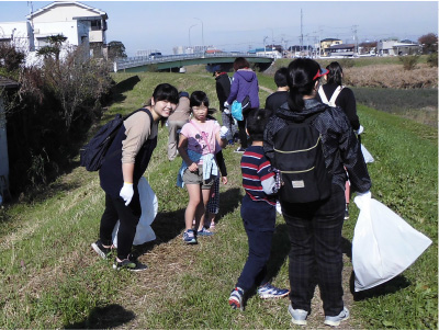 Waterside environmental conservation activities