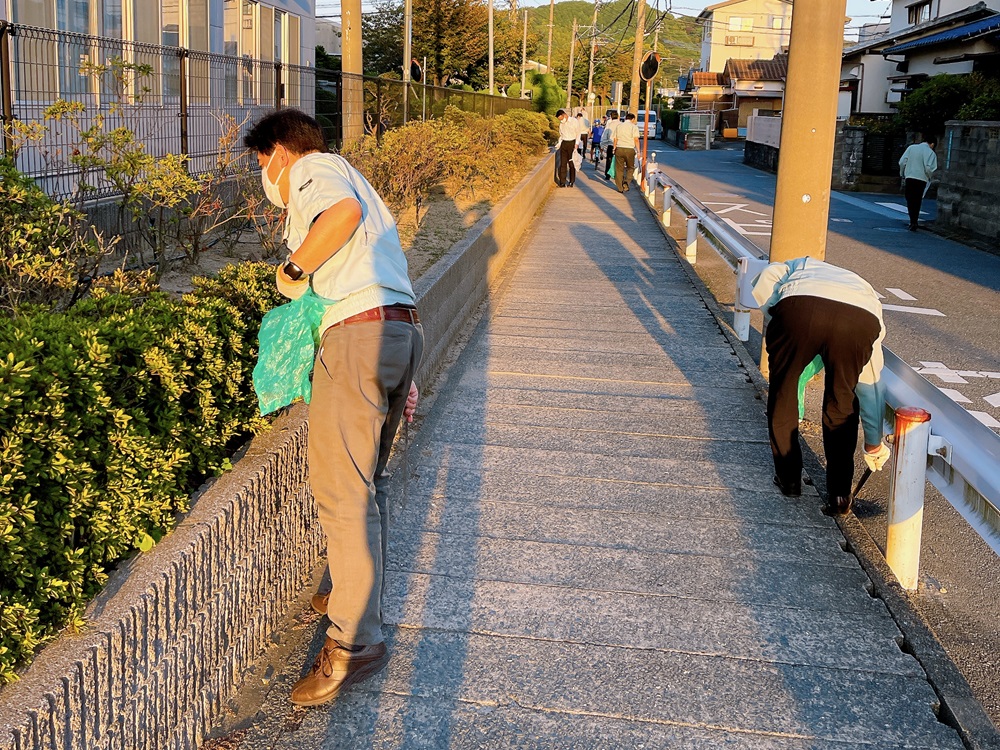 Cleanup activities around business sites
