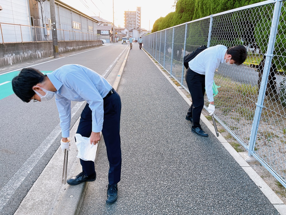 Cleanup activities around business sites