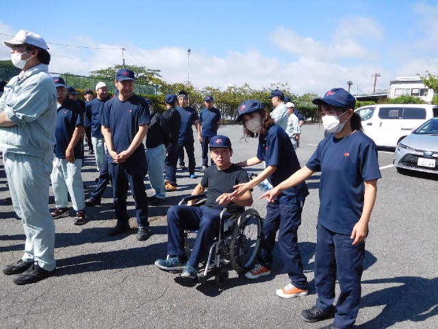 Evacuation Drill Assuming Earthquake