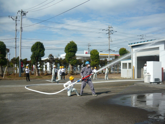 Fire Fighting Drill with Fire Hydrants