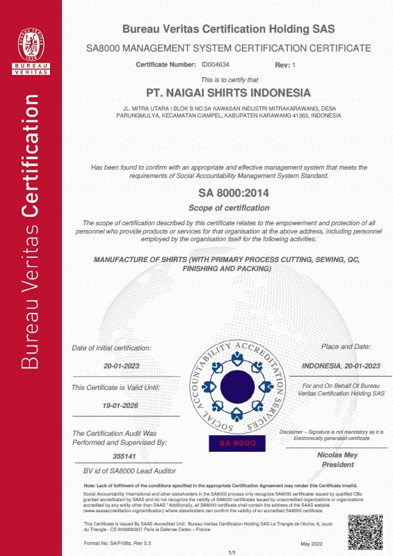 SA 8000 Certification