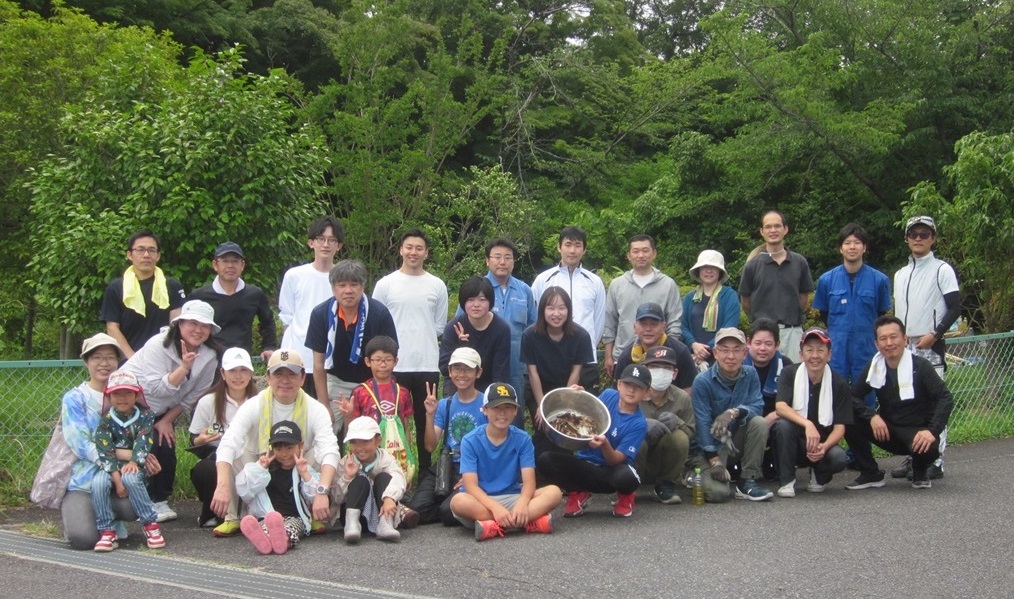 増田公園ビオトープ活動の参加者
