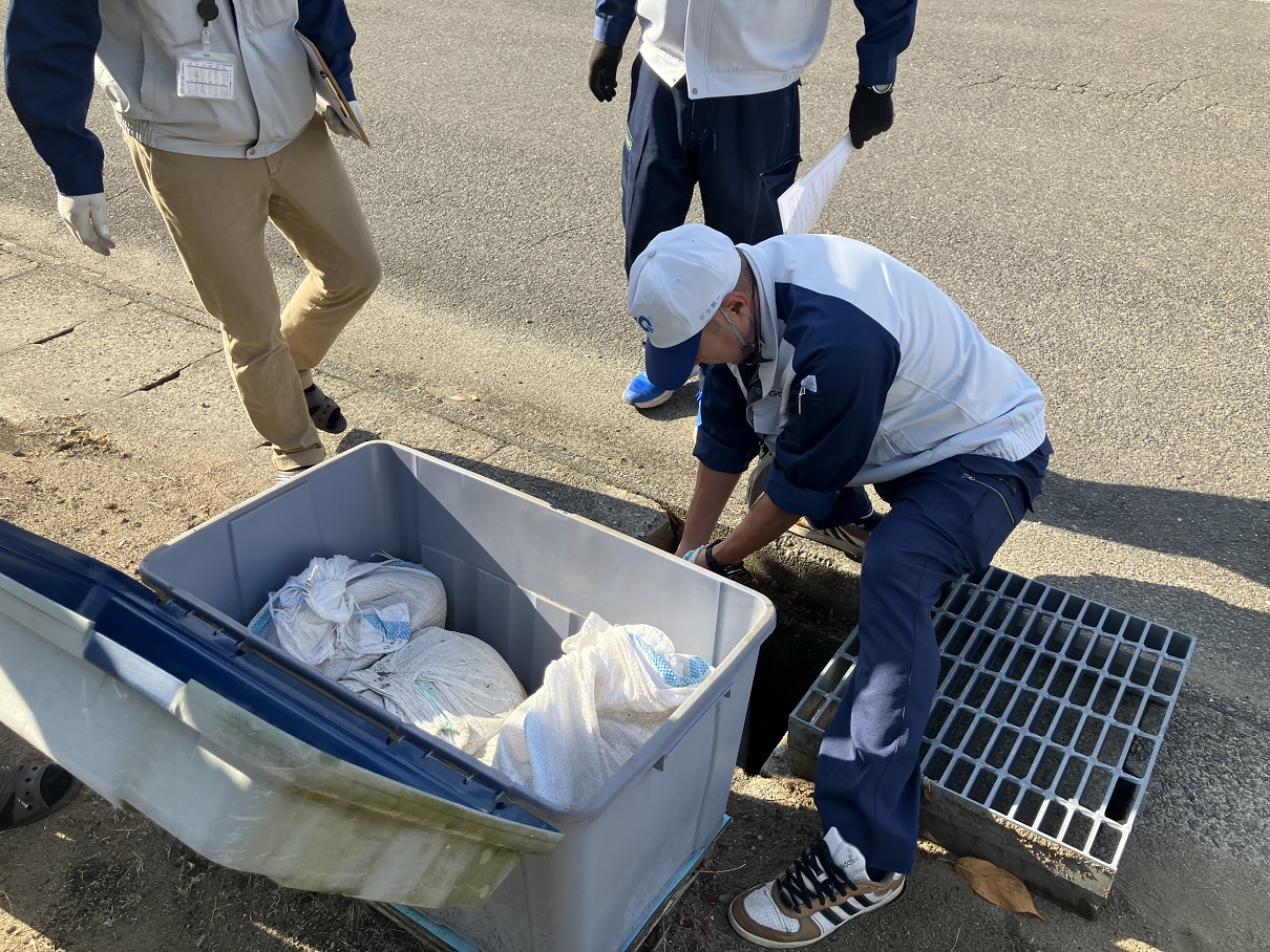緊急事態発生対応訓練の様子