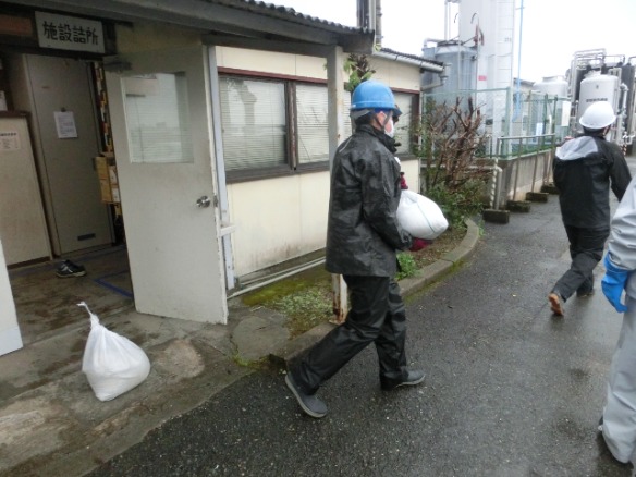 緊急対応訓練の様子