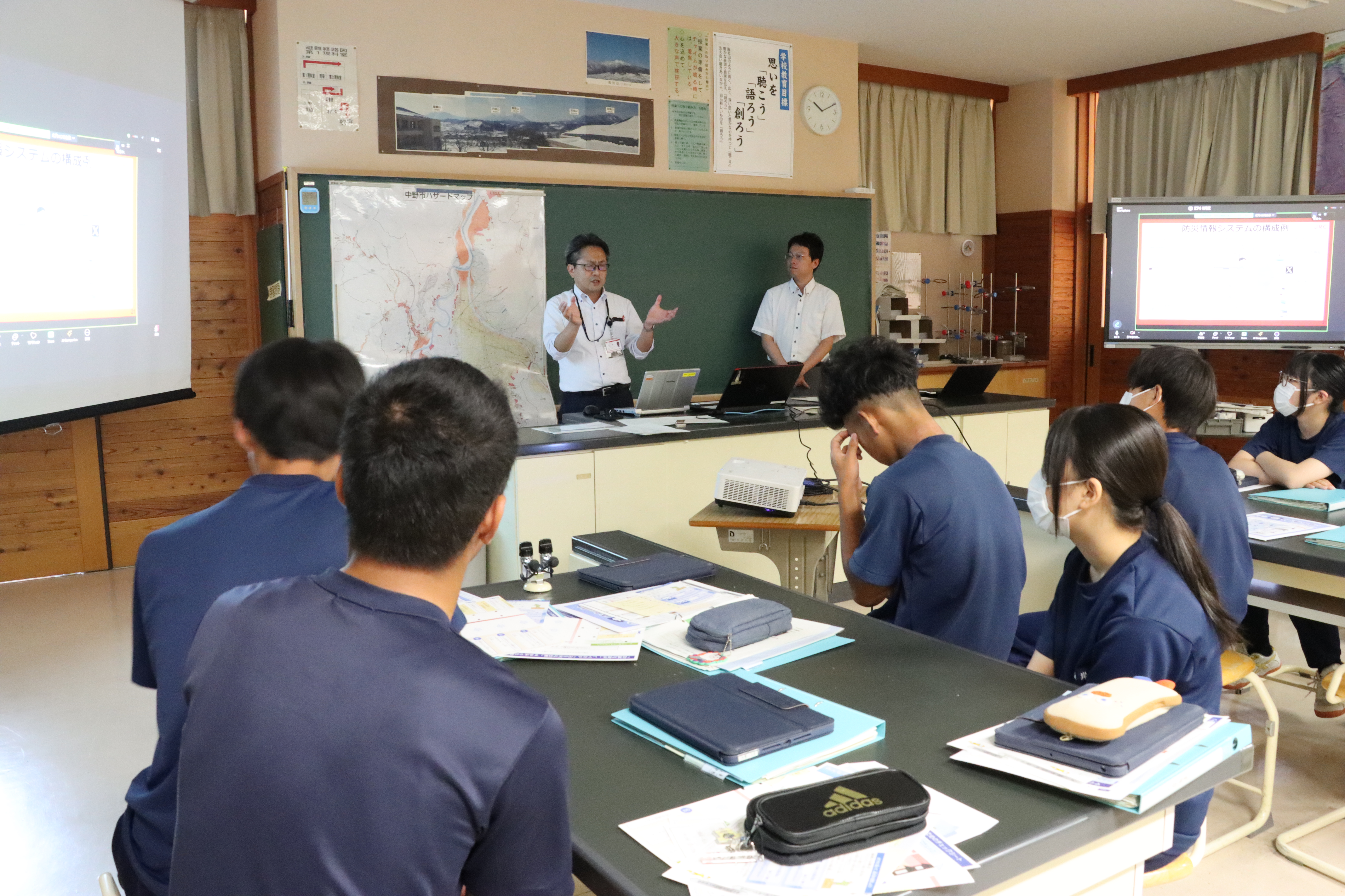 「防災教室」の様子
