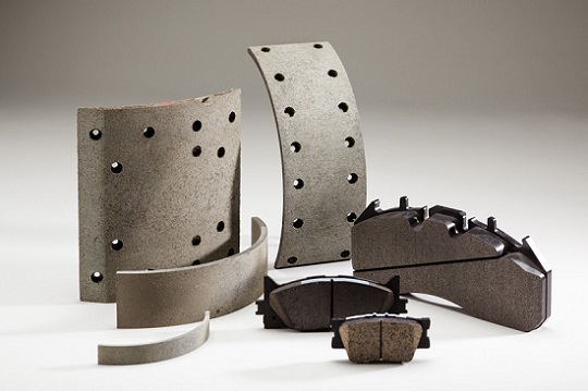Friction materials (disc pads, brake linings) 