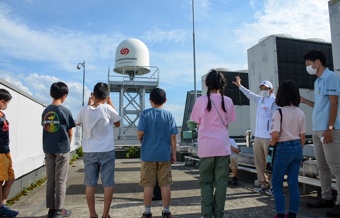 Disaster prevention and radio workshop (radar observation)